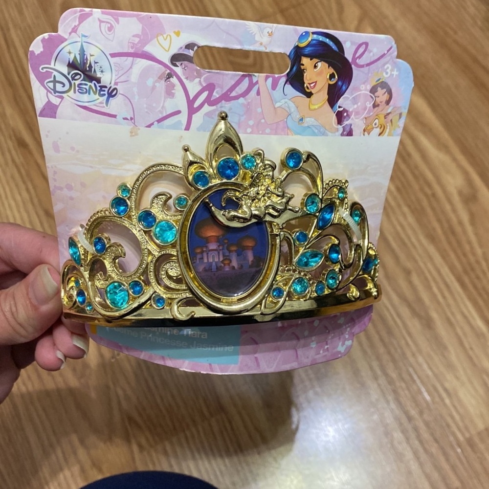 Disney Jasmine Tiara with Gold and Blue Accents
